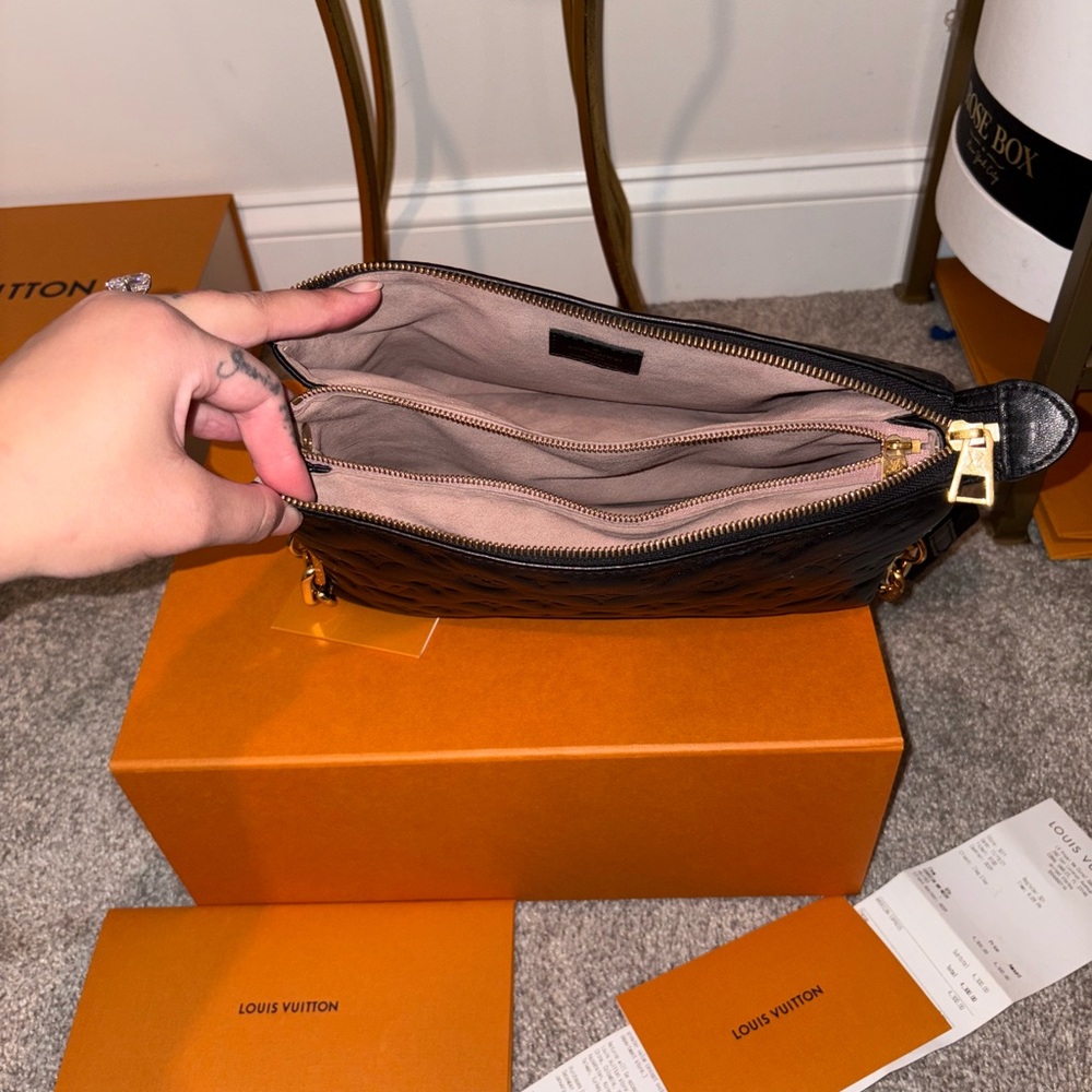 Louis Vuitton Black Coussin PM handbag Monogram-embossed - Picture 12 of 17